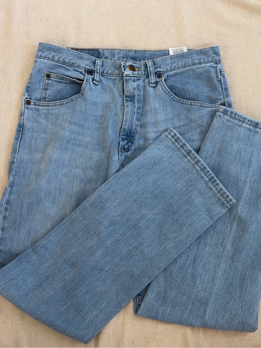 Wrangler Light Blue Straight Leg Men’s Jeans